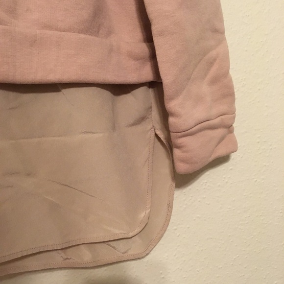COS Silk Layered Tunic Sweatshirt Oversized Pink S - Picture 4 of 6